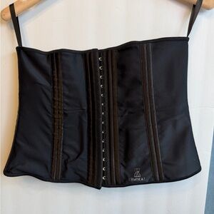 Kimikal Waist Trainer Black Corset Top adjustable